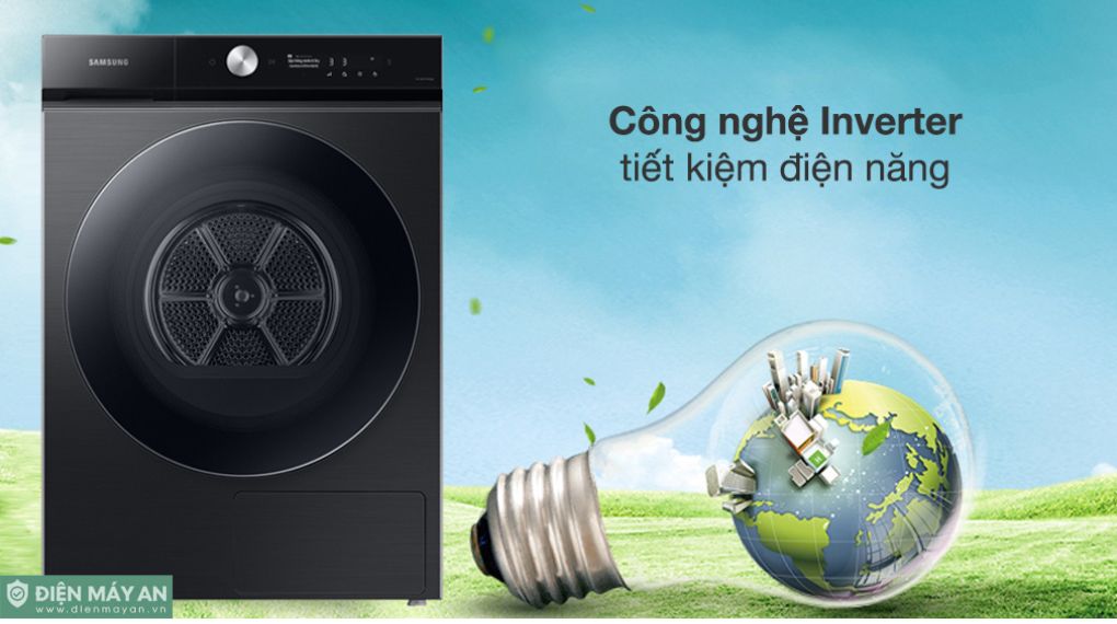 Máy Sấy Bơm Nhiệt Samsung Bespoke AI 17 Kg DV17B9750CV/SV